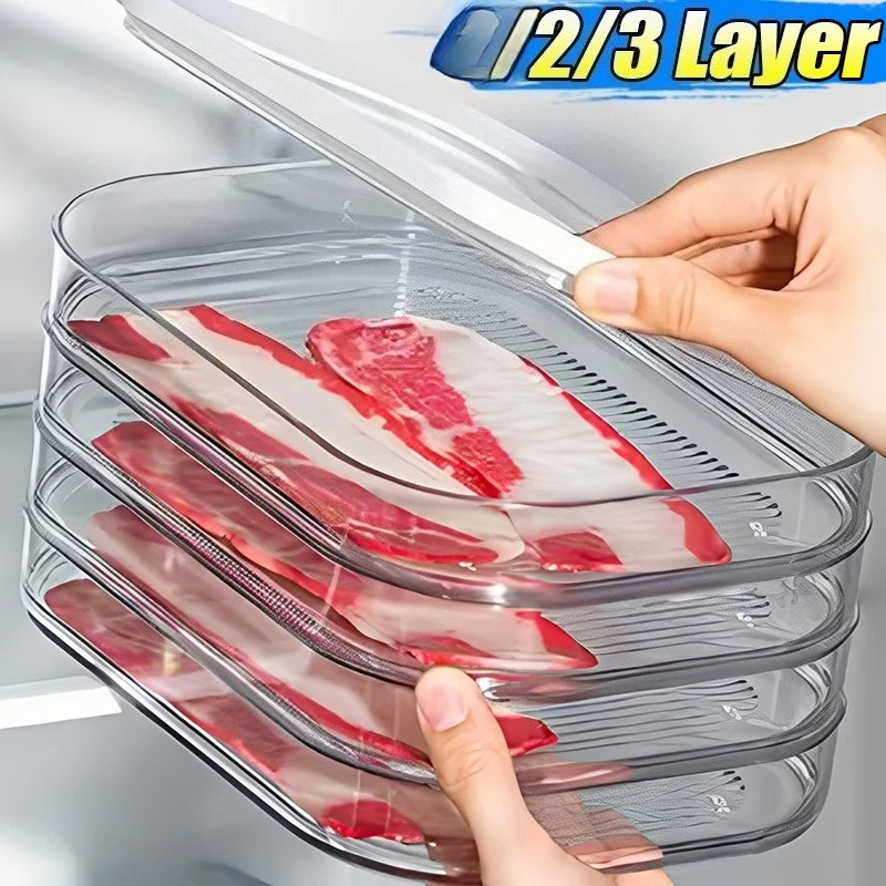 Meal Prep Containers Xl - Pojemnik na mięso do lodówki, pojemnik