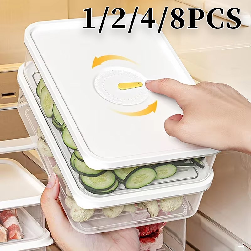 Meal Prep Containers Xl - Wielofunkcyjny pojemnik na świeżą żywność Przezroczysty