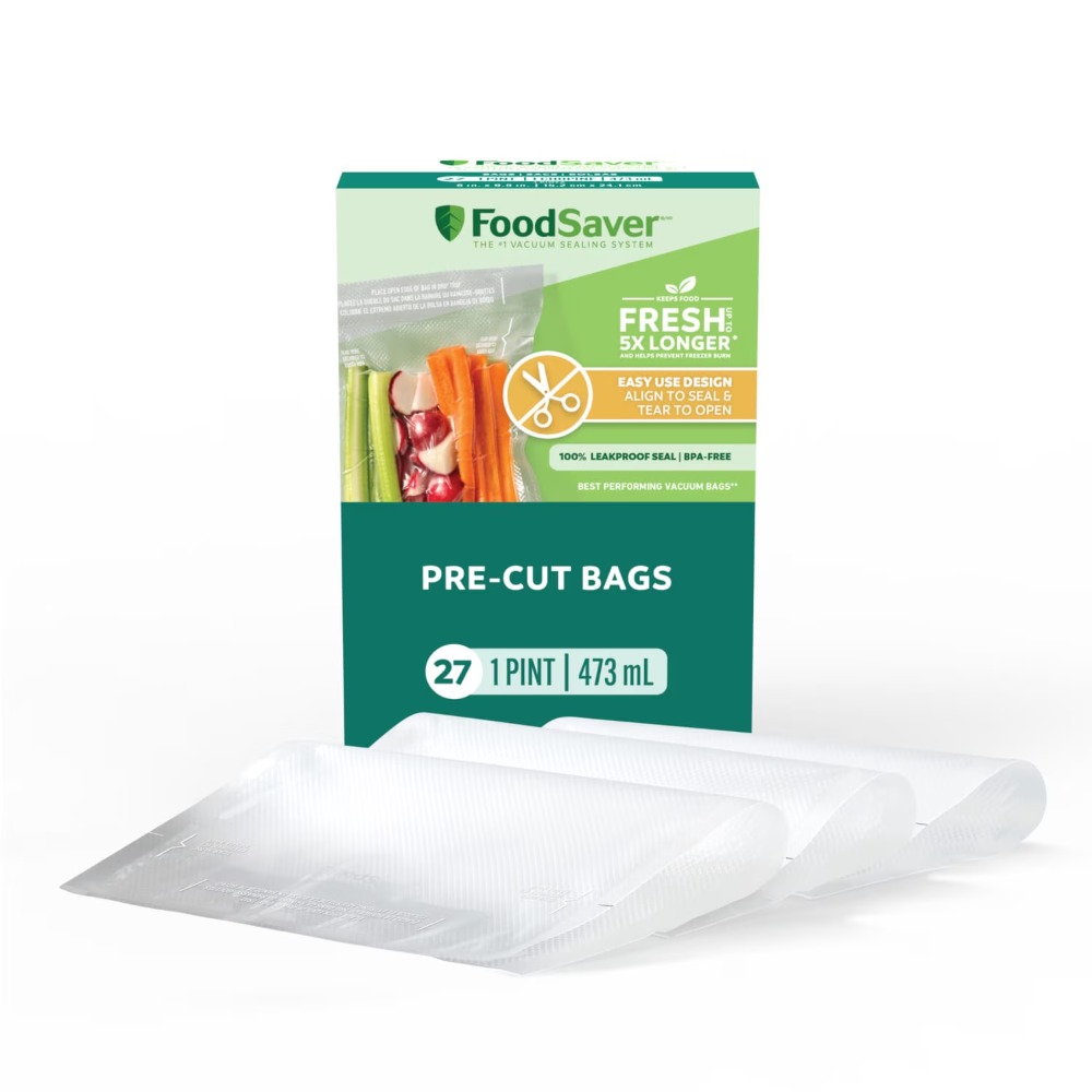 Meal Prep For Cutting - Woreczki próżniowe FoodSaver Pint, 27 sztuk,