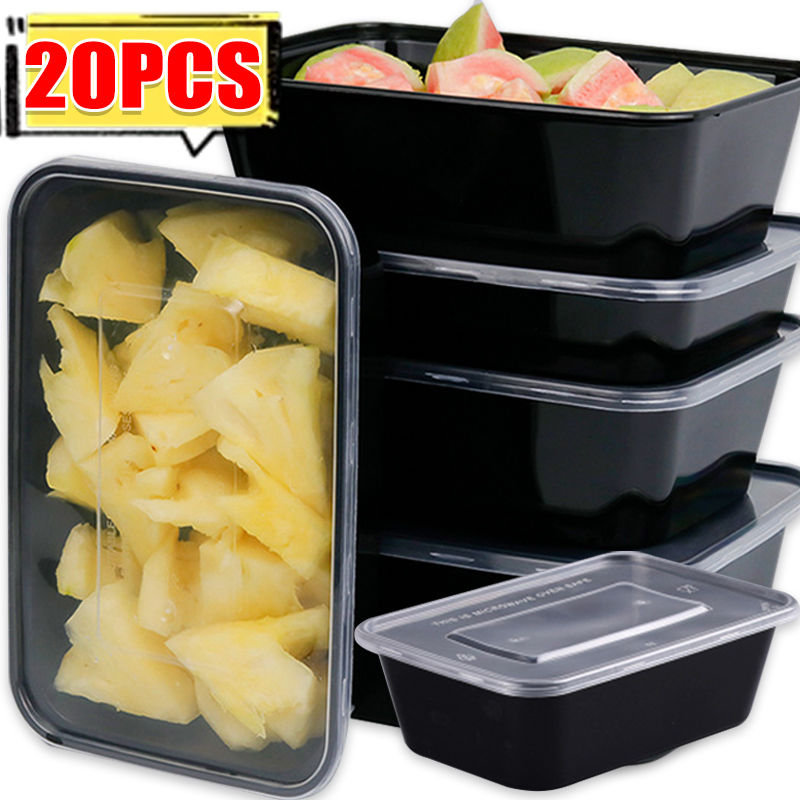 Meal Prep Jars With Lids - Pojemniki na żywność z pokrywkami 10/20