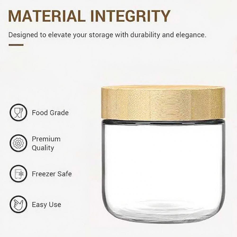 Meal Prep Jars With Lids - Szklane słoiki do przechowywania żywności w