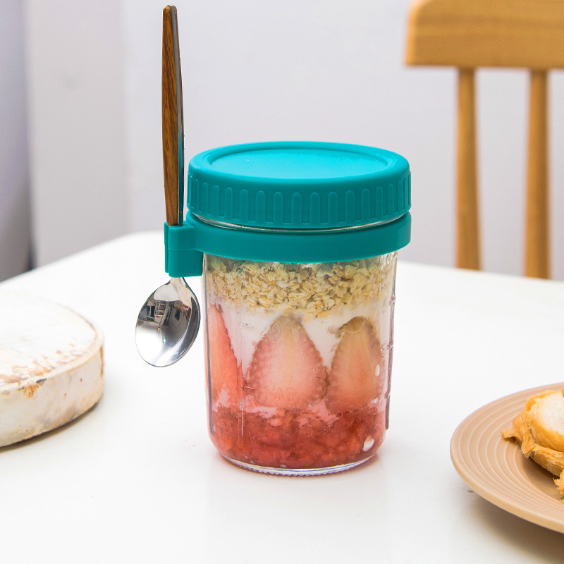 Overnight Oat Jar - Szklany słoik na owsiankę na noc