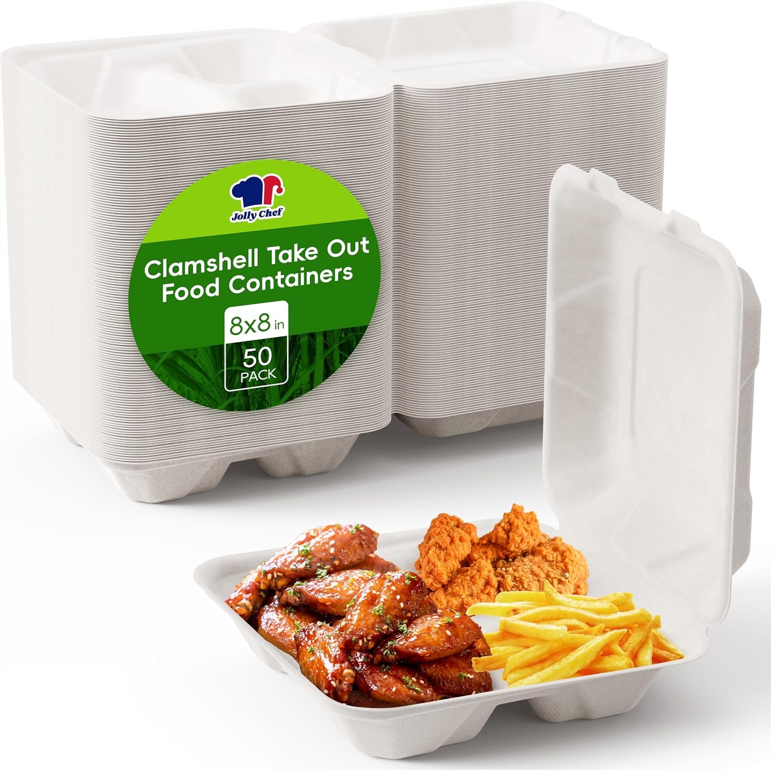 Meal Prep Restaurant - Jednorazowe pojemniki typu clamshell na wynos,