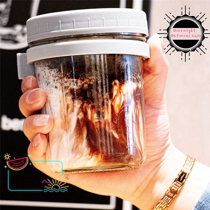Overnight Oat Jar - Słoik na owsiankę wielokrotnego użytku 2025+,