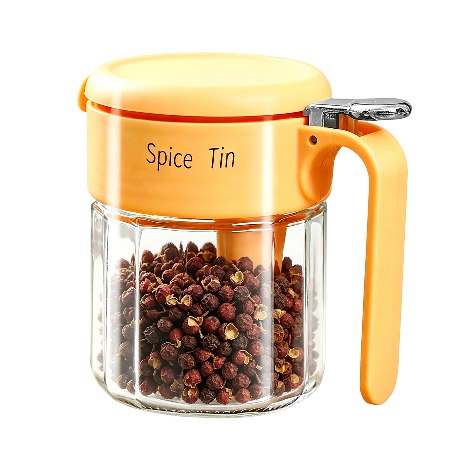 Meal Prep Jars With Lids - Pojemnik na przyprawy z łatwym dostępem,