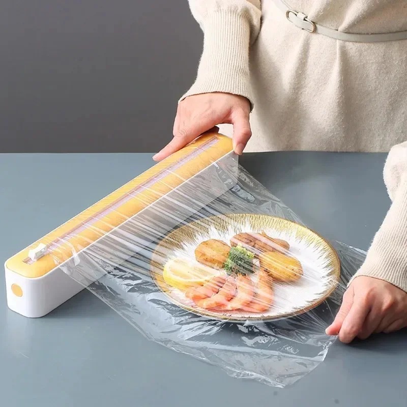 Meal Prep Wraps - Dozownik do folii spożywczej z przesuwnym