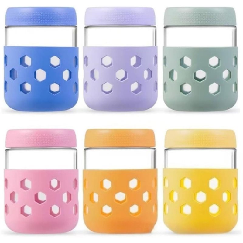 Meal Prep Jars With Lids - Słoiki szklane ABMH z hermetycznymi pokrywkami,