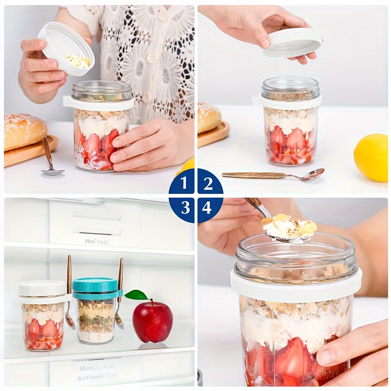 1 szt./2 szt. Szklany kubek na – Overnight Oat Jar recenzja i cena