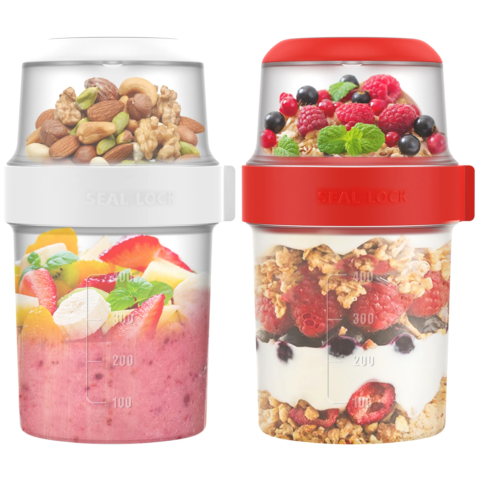 2 szt. Kubeczki śniadaniowe wi – Overnight Oat Jar recenzja i cena