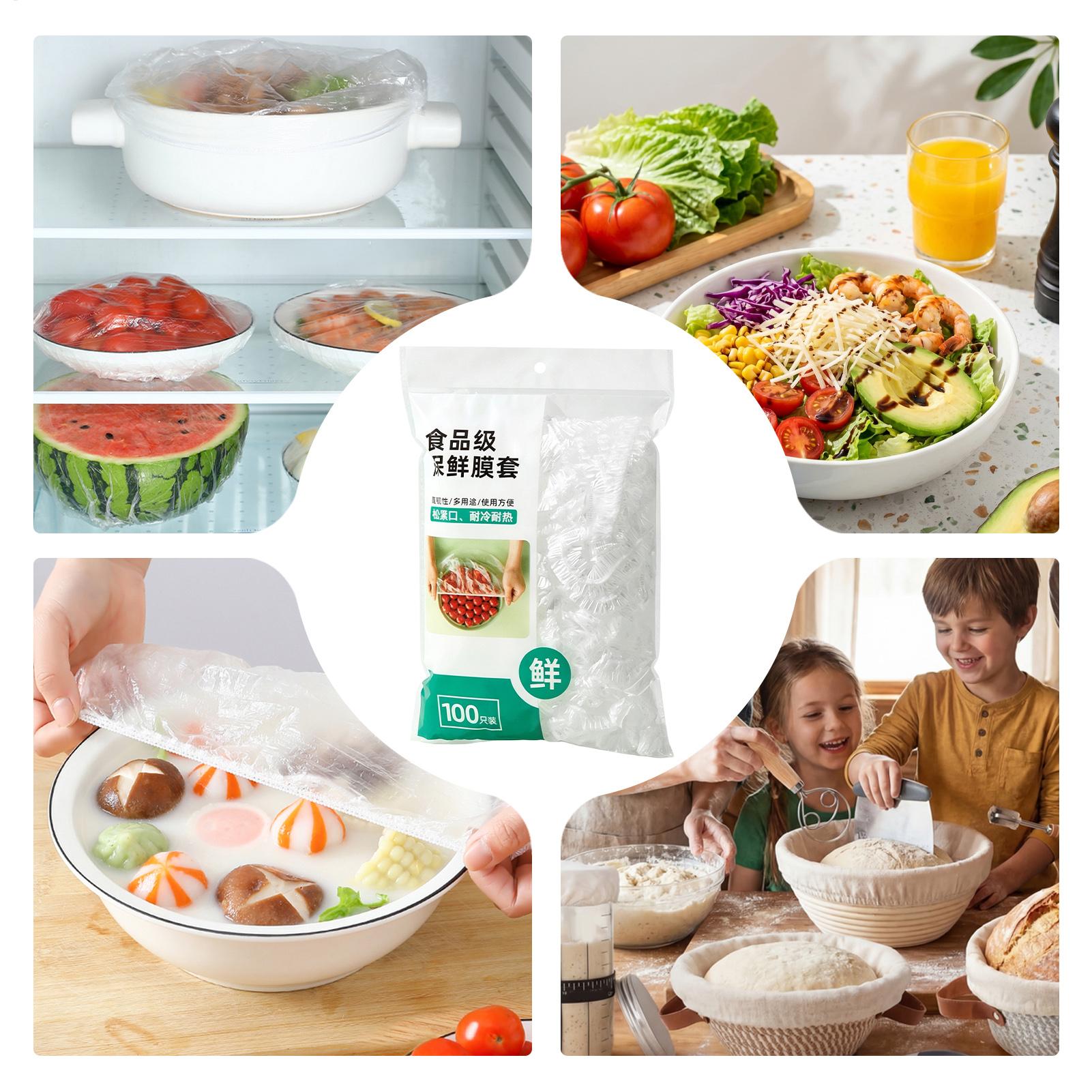 100 szt. PE Elastyczne, szczel – Meal Prep Wraps recenzja i cena