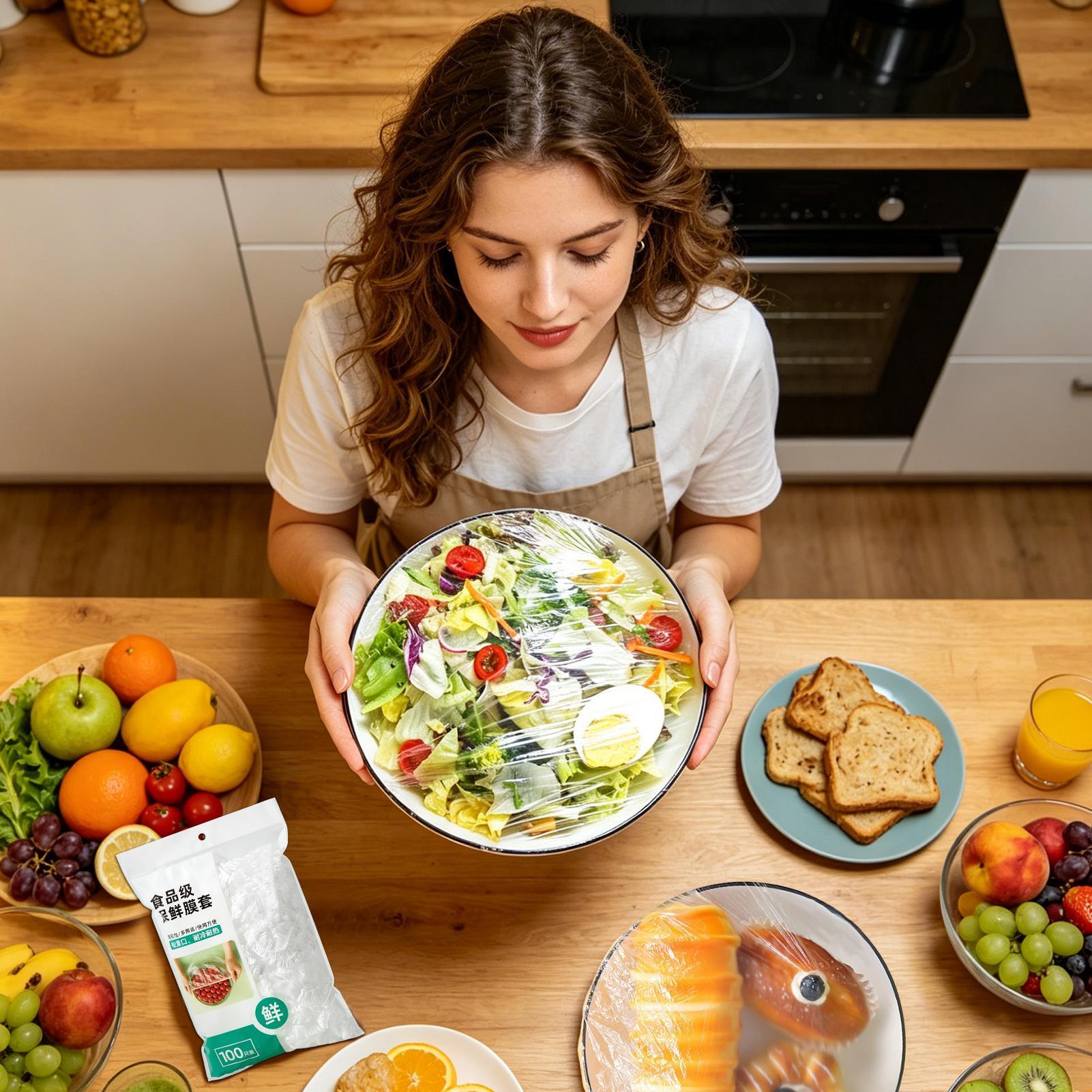 100 szt. PE Elastyczne, szczel – Meal Prep Wraps recenzja i cena