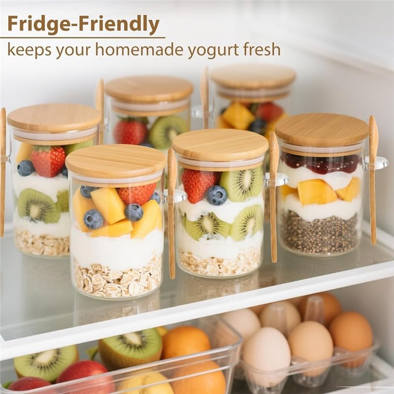 AB46-1Set/6Pcs Wodoodporny sło – Overnight Oat Jar recenzja i cena