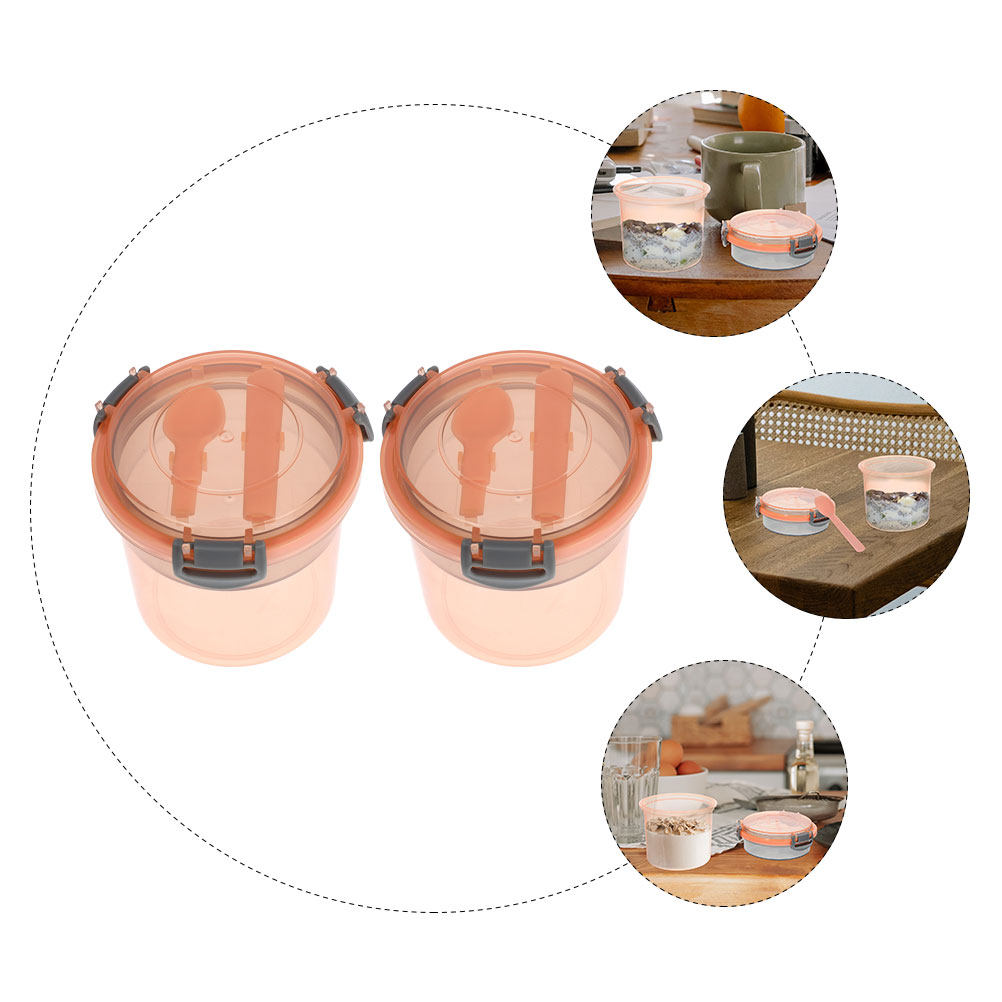 Zestaw 2 szklanki na owsiankę  – Meal Prep Jars With Lids recenzja i cena