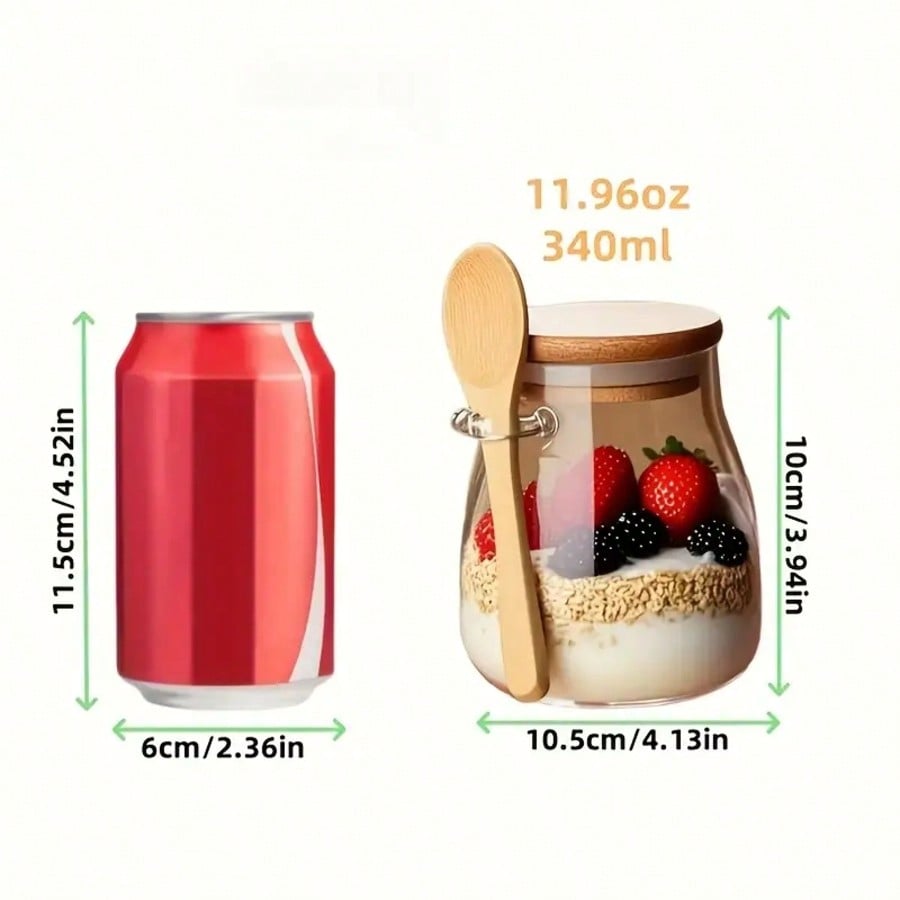 4-pak pojemników na owsiankę n – Meal Prep Yogurt Parfait recenzja i cena