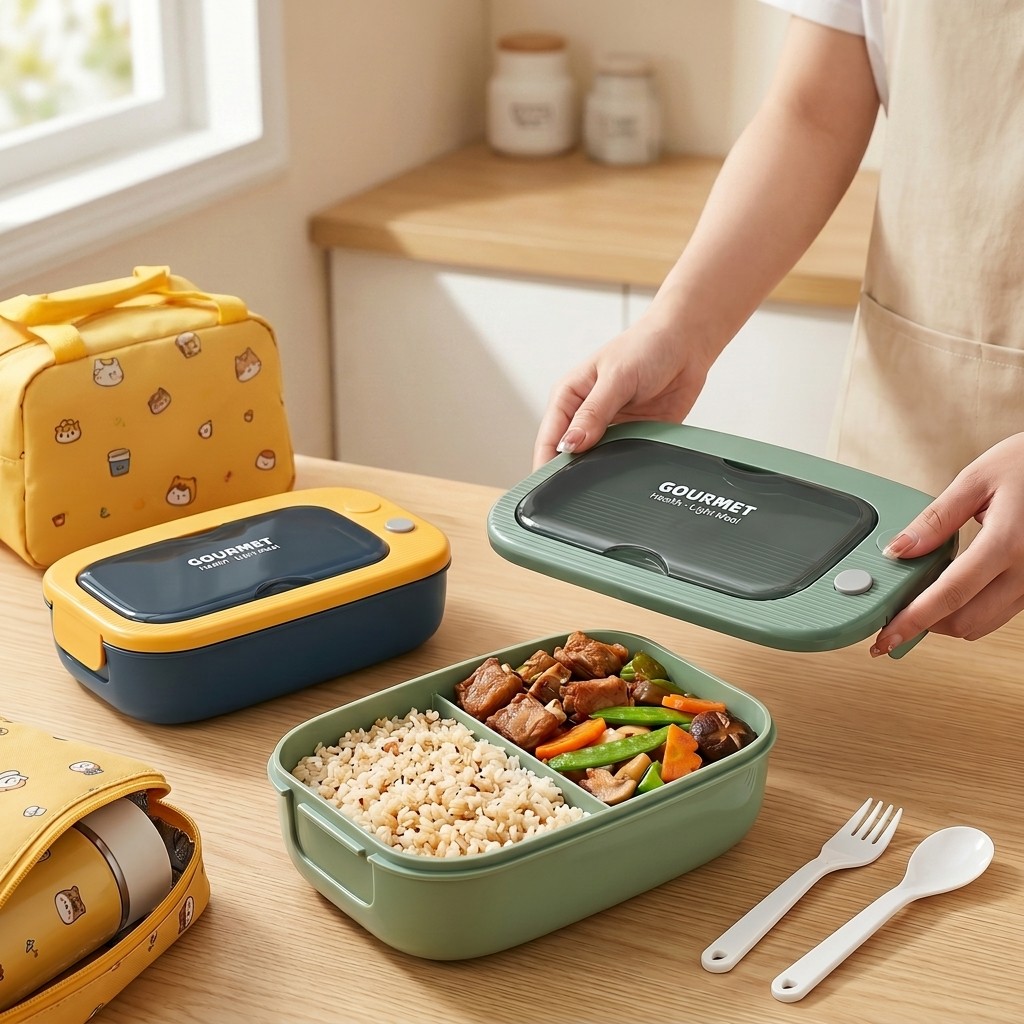 Plastikowy pojemnik bento do m – Meal Prep Lunch recenzja i cena
