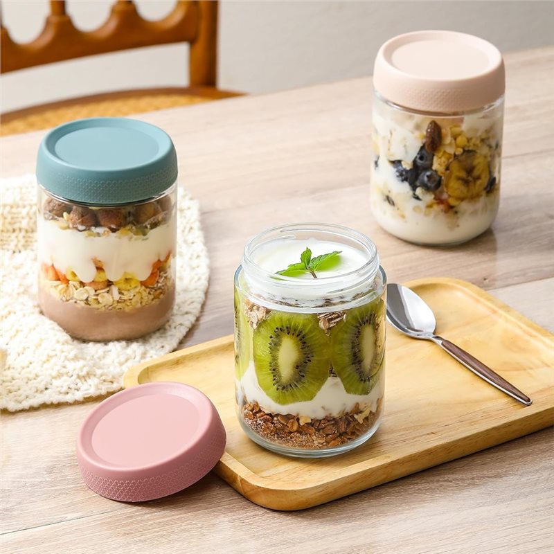 CHCH 6 szt. Pojemniki na owsia – Overnight Oat Jar recenzja i cena