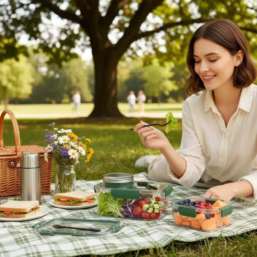 Solarny pojemnik na żywność w  – Meal Prep Jars With Lids recenzja i cena
