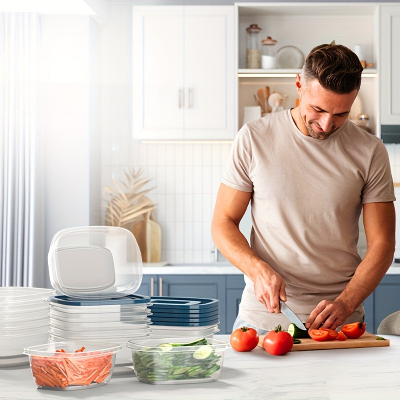 Zestaw 6 przezroczystych, plas – Meal Prep Containers Xl recenzja i cena
