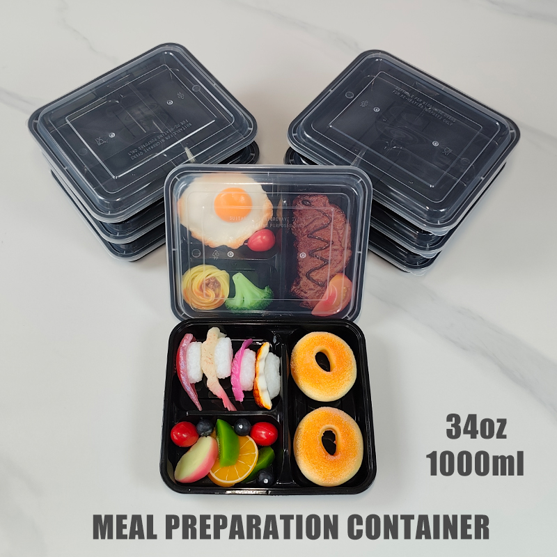 Pojemniki na posiłki z 3 przeg – Meal Prep List recenzja i cena